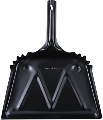 Genuine Joe Heavy-Duty Black Metal Dustpan by GenuineJoe
