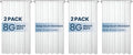 LiBa Shower Curtain 4 Pack- Waterproof Plastic Shower Curtain Premium PEVA by Liba