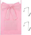 Pink over the Door Hamper Bow Hanging Laundry Bag 18.5"x 27.6" by Ferrochef