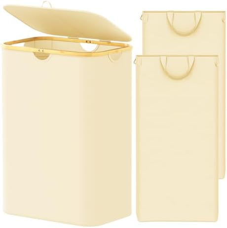 SpaceAid Double Laundry Hamper 2 Section by SpaceAid