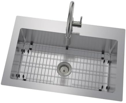 3.5" SS Kitchen Sink Strainer, Drain Basket & Stopper Set - Image 3