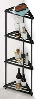 Standing Corner Shower Caddy, 4 Tier Stainless Steel Organizer Stand, Rustproof by XEENEW
