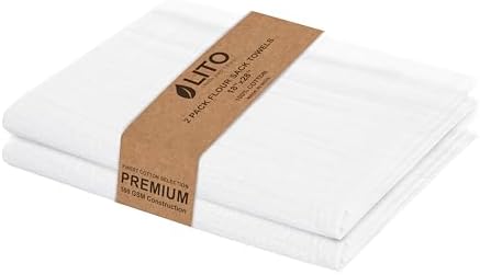 LITO LINEN AND TOWEL Flour Sack Towels by LITOLinenandTowel