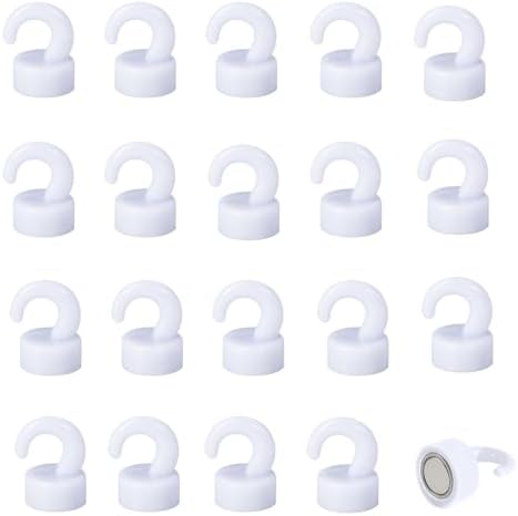 Magnetic Hooks Small But Strong, 20 Pack 8Lbs Holding Capacity by JINGZHAN