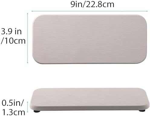 NiuYichee 2Pcs Stone Soap Trays Water Absorbing Diatomite Coaster - Image 3