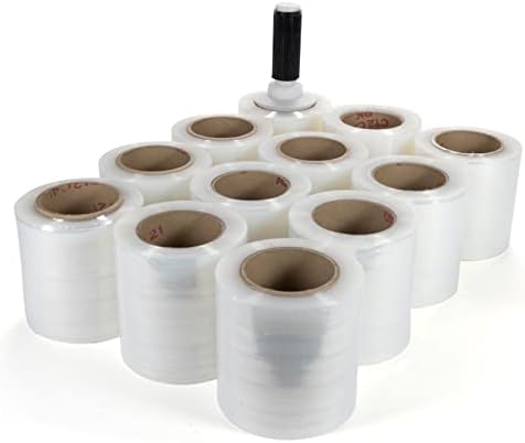 IDL Packaging 5" Stretch Wrap Mini Roll, 700 feet, 120 Gauge by IDLPackaging