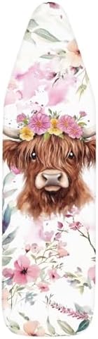 Highland Cow Floral Ironing Board Cover Universal Size 15x54 - Image 6