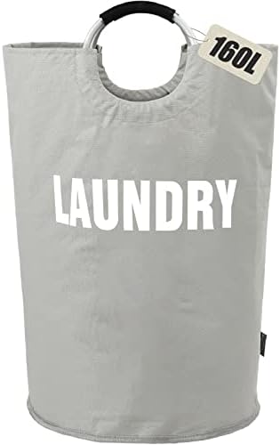 DOKEHOM 160L XX-Large Laundry Basket Bag, Collapsible Tall Hamper by DOKEHOM