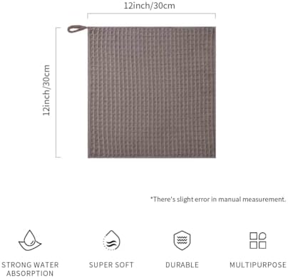 watchget 4 Pack Microfiber Espresso Barista Cleaning Towels, Light Brown - Image 2