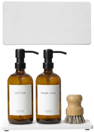 2PCS 10"x 5" Large Bathroom Sink Vanity Trays, Water Absorbing Diatomite Stone by Razborci