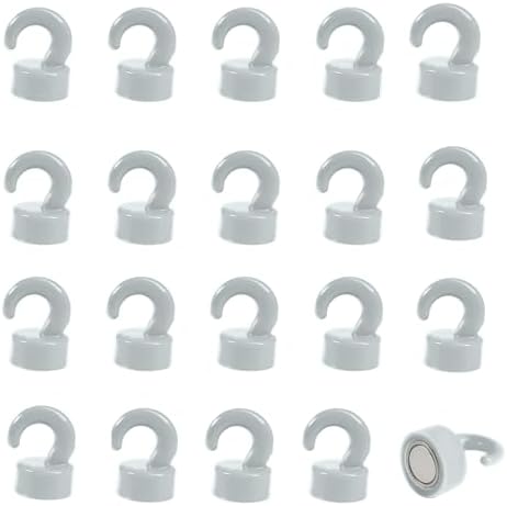 Magnetic Hooks Small But Strong, 20 Pack Heavy Duty by JINGZHAN