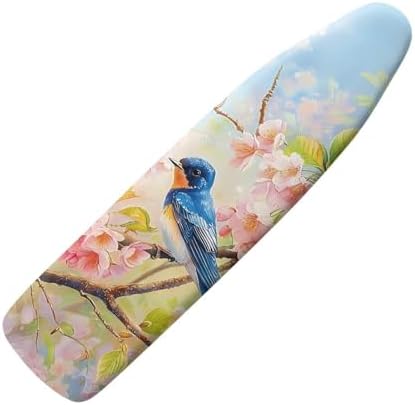 Bird Ironing Board Cover with Elastic Edge, Stain Resistant Ironing Board Cover by Tomeusey