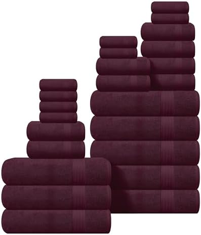 GLAMBURG Ultra Soft 24-Piece Towel Set by GLAMBURG