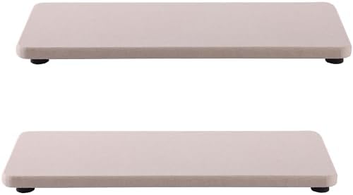 NiuYichee 2Pcs Stone Soap Trays Water Absorbing Diatomite Coaster by NiuYichee