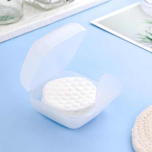 Plastic Cotton Round Holder 4 PCS Plastic Square Holder Multiple Colors - Image 5