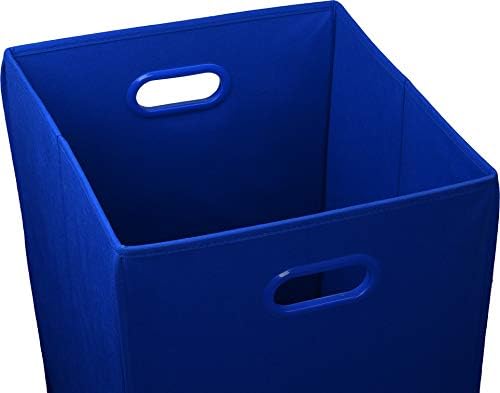 Simple Houseware Foldable Closet Laundry Hamper Basket, Dark Blue - Image 2
