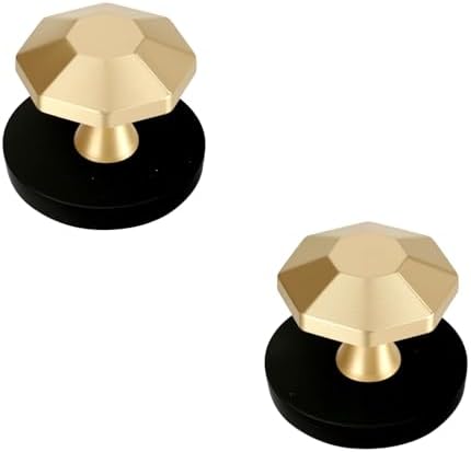 2 Pcs Brass Octagon Magnet Hooks by FL-WITHYOU