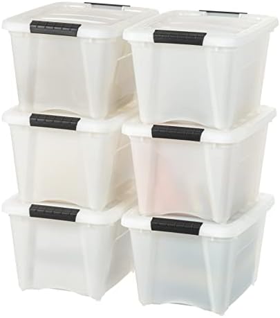IRIS USA 6-Pack 19 Quart Storage Bins by IRISUSA