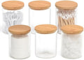 BKYFPQ 6 Pack Glass Qtip Holder Dispenser by BKYFPQ