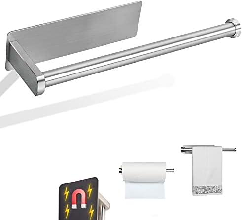 Paper Towel Holders Magnetic Steel Brushed Towel Roll Holders by GBESTWOOW
