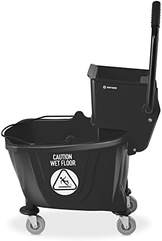 Dryser Commercial Side Press Wringer Combo Mop Bucket, 33 Quart - Image 2