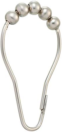 Moen SR2100BN Shower Curtain Rolling Rings, 12 per pack, Brushed Nickel - Image 2