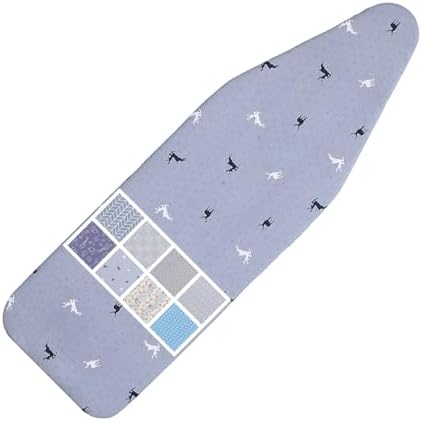 Ironing Board Cover and Pad Standard Size 15 x 54, 3 Pairs of Hook and Loop by LCLW