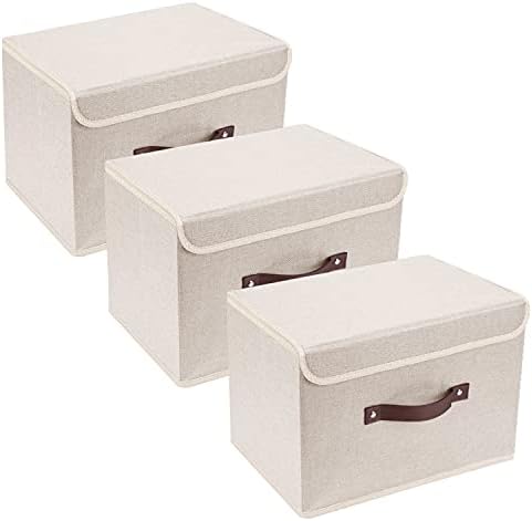 TYEERS Collapsible Storage Boxes, Washable Fabric Storage Bins by StorageOrganization