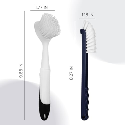 Dish Brush 2 Pack Dish Scrub Brush and 2 Pack Grout Brush - Image 2