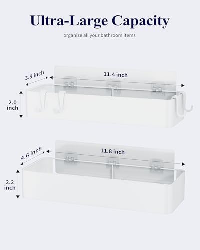 Kitsure Shower Caddy Adhesive, Stylish Shower Organizer - Image 2