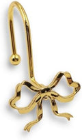 Gold Bow Shower Curtain Hooks, 12 Pack Coquette Bathroom Decor, Decorative by Unknown