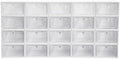 20 Pack Shoe Storage Boxes, Foldable Shoe Container by Unknown
