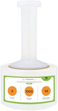 PSBM Mini Stretch Wrap with Plastic Handle, 18 Rolls 3 Inch x 1000 Feet 55 by PackagingSuppliesbymail