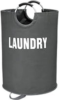 Maxsilan 160L XX-Large Laundry Basket Bag, Collapsible Hamper, Dark Grey by Maxsilan