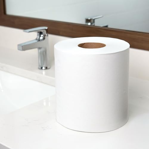 Sierra Hygenics Hardwound White Towel Kit, 6 Rolls & Hands-Free Dispenser - Image 5