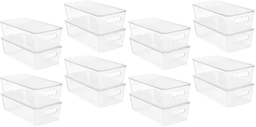 Vtopmart 8pcs Clear Organizers and Storage Bins by Vtopmart