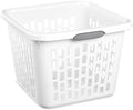1.5 Bushel Square Plastic Laundry Basket, Sturdy & Stackable, by inbesk