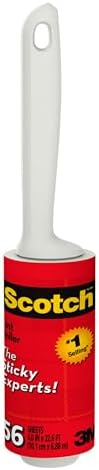 Scotch Lint Roller, 56 Easy-Tear Sheets, 4 in x 22.6 ft, Lint Remover by Unknown