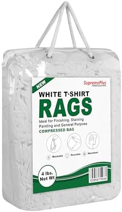 Premium New White Cotton Knit T-Shirt Rags - Image 2