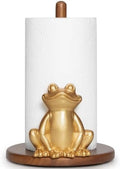 Gold Frog Paper Towel Holder Dopamine Whimsical Kitchen Decor Unique Fun by BestGiftEver