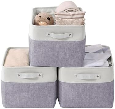 DECOMOMO Storage Bins, Large Fabric Storage Baskets by DECOMOMO