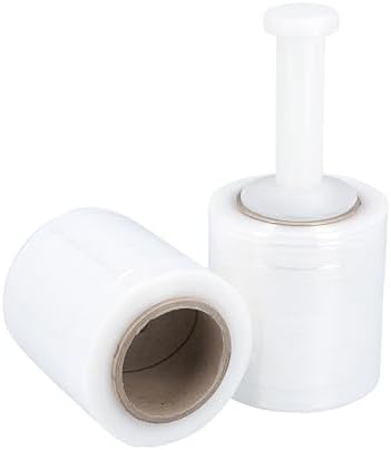 PSBM Mini Stretch Wrap with Plastic Handle, 12 Rolls 5 Inch x 1000 Feet 63 by PackagingSuppliesbymail