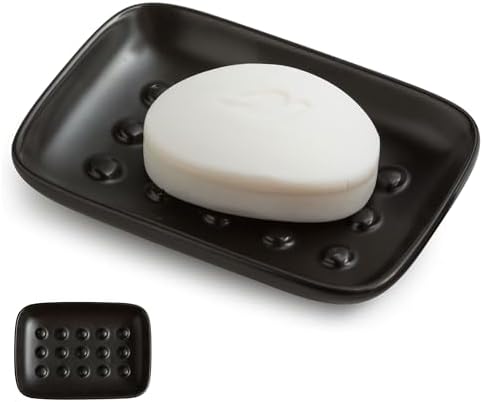 Miamolo Soap Dish, Ceramic Soap Holder Shower Soap Dish by Miamolo