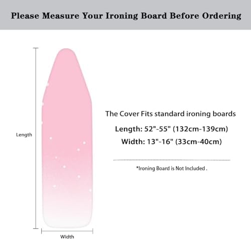 Iron Board Cover with Padding, Stain Resistant Ironing Board Replacement Cover - Image 6