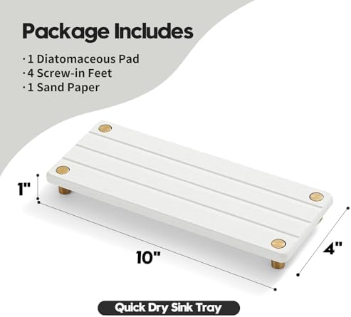 Razborci Instant Dry Sink Caddy Kitchen Sink Organizer, Quick Drying - Image 6