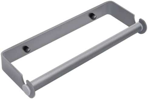 Under Cabinet Paper Towel Holder, Adhesive or Wall Mount（Grey） by PEDORUBY