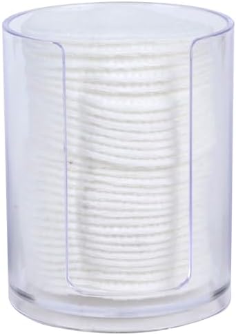 1 Pack Acrylic Qtip Holder Dispenser, Canisters Apothecary Jar by Aynoo