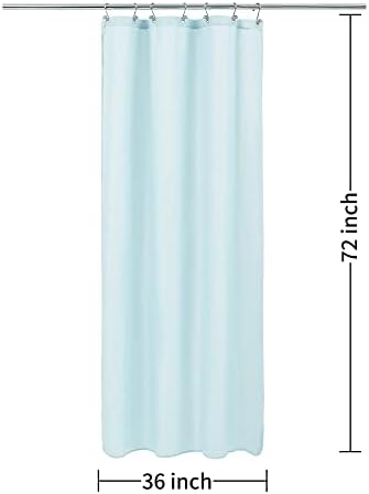 ALYVIA SPRING Stall Waterproof Fabric Shower Curtain or Liner Blue - Image 7