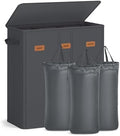 SONGMICS 160L Laundry Hamper, 4-Compartment Laundry Sorter by Unknown