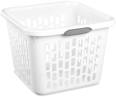 Sterilite Square Laundry Basket, Plastic Clothes Hamper, 24 Pack by Sterilite